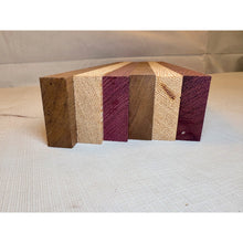 3/4 x 2 x 24 (6-pack) Exotic Wood Cutting Board Kit! Purpleheart, Peruvian Walnut & White Wenge - Free Shipping!
