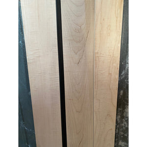 3/4 x 4-5 x 45 3-pack Curly Natural Maple Wood Lumber - Woodworking, Shelving, Furniture Making, Other Craft Projects -Free Shipping!