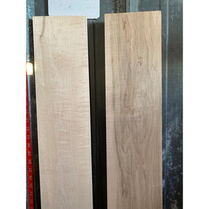 13/16 x 6 x 45 Curly Maple Wood Lumber (2-Pack) - Great for Woodworking, Shelving, Furniture Making, and Other Craft Projects - Free Shipping!