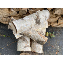 Natural Split White Birch Logs - 5-packs - Great for Burning and Beautiful Seasonal Decor - Free Shipping!