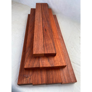 Bright Red Padauk Cutting Board Sticks - 16" 9-pack - Cutting Board Accents, Woodworking, Wood Craft - Free Shipping!