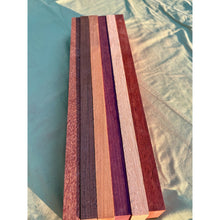 3/4 x 2 x 16 (6-pack) Variety Exotic Wood Cutting Board Kit! Purpleheart, Bloodwood, Leopardwood and More - Free Shipping!