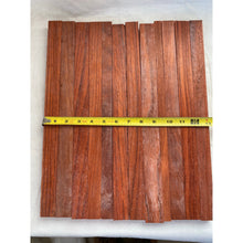 Bright Red Padauk Cutting Board Sticks - 16" 12-pack - Cutting Board Accents, Woodworking, Wood Craft - Free Shipping!