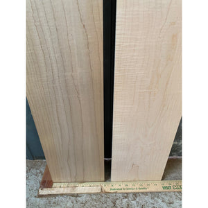 3/4 x 7 x 45 Curly Maple Wood Lumber (2-Pack) - Great for Woodworking, Shelving, Furniture Making, and Other Craft Projects - Free Shipping!