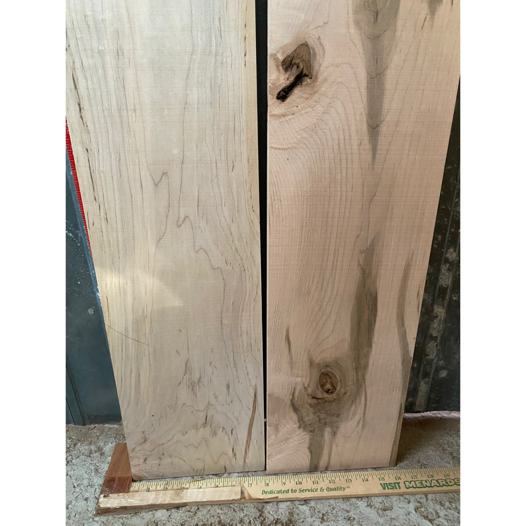 13/16 x 8 x 36 2-pack Rustic Curly Natural Maple Wood Lumber - Woodworking, Shelving, Furniture Making, Other Craft Projects -Free Shipping!