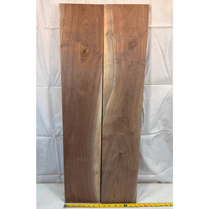 Striking Figured Sappy Walnut Wood Boards - 2-pack - Rustic Boards for Woodworking, Sign Making, Cutting Boards and More!