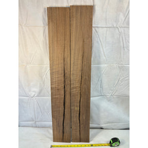 Stunning Rustic Curly Walnut Wood Boards - 2-pack - Boards for Epoxy Pouring, Woodworking