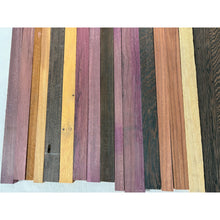 Purpleheart & Exotics - 16" Scrap - Cutting Board Accents, Turning Wood, Crafts - Free Shipping!