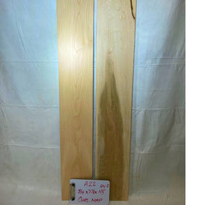 Curly Maple Wood Lumber- 3/4 x 7 to 7-1/2 x 45 - (2-pack) - Great for Woodworking, Shelving, Furniture Making, & Other Craft Projects -Free Shipping!