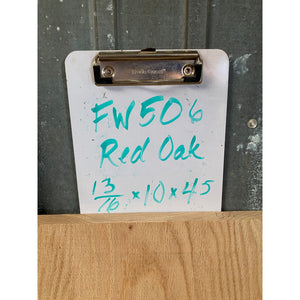 13/16 x 10 x 45 Red Oak Wood Lumber - Rustic Board - Woodworking, Shelving, Furniture Making, Other Craft Projects -Free Shipping!