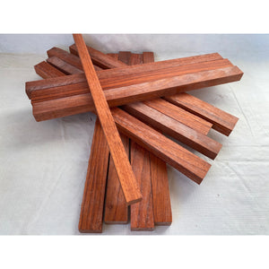 Bright Red Padauk Cutting Board Sticks - 16" 12-pack - Cutting Board Accents, Woodworking, Wood Craft - Free Shipping!