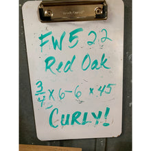3/4 x 5 x 45 2-pack Red Oak Wood Lumber - Curly Boards - Woodworking, Shelving, Furniture Making, Other Craft Projects -Free Shipping!