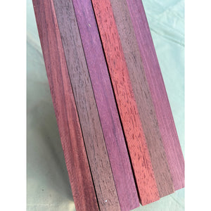 3/4 x 2 x 24 (6-pack) Variety Exotic & Domestic Wood Cutting Board Kit! Includes Purpleheart, Peruvian Walnut, and Padauk - Free Shipping!