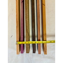Purpleheart & Exotics - 24" Scrap - Cutting Board Accents, Turning Wood, Crafts - Free Shipping!