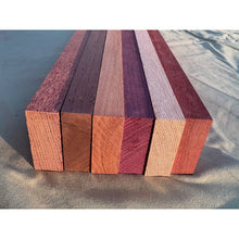 3/4 x 2 x 24 (6-pack) Variety Exotic Wood Cutting Board Kit! Purpleheart, Bloodwood, Leopardwood and More - Free Shipping!