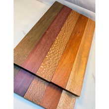 3/4 x 2 x 24 (10-pack) Exotic Wood Cutting Board Kit! Leopardwood, Bloodwood, Purpleheart and More