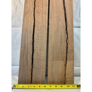 Stunning Rustic Curly Walnut Wood Boards - 2-pack - Boards for Epoxy Pouring, Woodworking