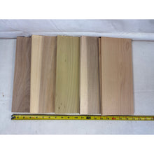 1/4 x 5 x 12" (apx 10 pcs) Thin Variety Species Wood Boards for Crafting, Laser Engraving, CNCing
