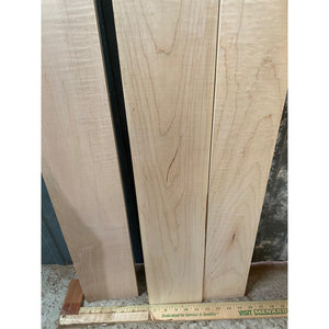 3/4 x 4-5 x 45 3-pack Curly Natural Maple Wood Lumber - Woodworking, Shelving, Furniture Making, Other Craft Projects -Free Shipping!