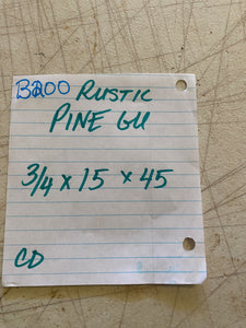 3/4 Rustic Pine Sign Blank for CNC Carving