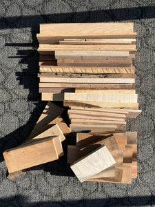 Kiln Dried Scrap Wood Box - Variety of Species - Variety of Thicknesses - Great for Firewood and Woodworking Projects