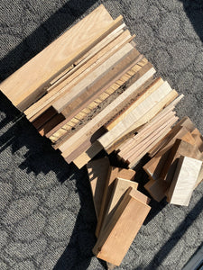 Kiln Dried Scrap Wood Box - Variety of Species - Variety of Thicknesses - Great for Firewood and Woodworking Projects