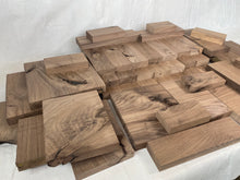 Box of Small Wood Pieces - All Walnut - Great for all kinds of crafts and woodworking projects! Free Shipping!