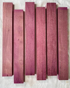 3/4 x 2 x 24 (6 or 10 packs) Single Species Exotic Wood Cutting or Charcuterie Board DIY Sticks / Boards (Purpleheart, Padauk, Zebrawood & More)! - $11.95 Flat Shipping!