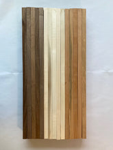 3/4 x 2 x 24 (15-pk) Cutting or Charcuterie Board DIY Combo Kit! 5 Walnut, 5 Cherry, 5 Maple Project-Ready Wood - Free Shipping!