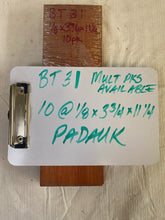 Thins: Padauk 1/8" Thin Wood Boards (10-pack) - Free Shipping!