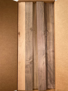 Box of 24" (16" & 12" also available) Variety Mix Scrap Cutting Board Sticks for Woodworking, Crafting, and DIY Projects - Free Shipping!