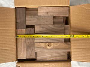 Box of Small Wood Pieces - All Walnut - Great for all kinds of crafts and woodworking projects! Free Shipping!