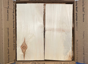 Box of 12" Long Thin Mixed Species Scrap Boards - Free Shipping!