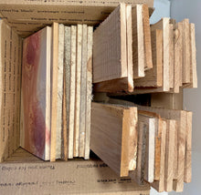 Box of 12" Long Thin Mixed Species Scrap Boards - Free Shipping!