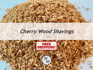 100% Organic Natural Cherry Shavings for Smoking Meats and Veggies on the Grill, Pet Bedding, Composting and Gardening, and More!