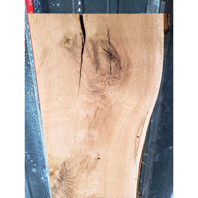 THICK x 10-11 x 55 Live Edge White Oak Wood Lumber Slab - Great for Woodworking, Shelving, Crafting - Free Shipping!