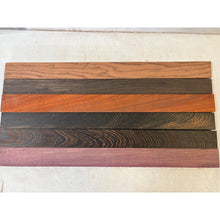 Variety Exotic Species Scrap Cutting Board Sticks - 24" 6-pack - Cutting Board Accents, Woodworking, Wood Craft - Free Shipping!