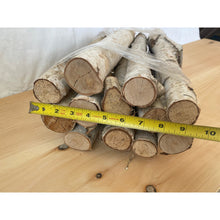 Natural Small White Birch Logs - 1 to 2.5" Diameter - Qty Aprox 10 - Great for Crafting and Seasonal Decor - Free Shipping!