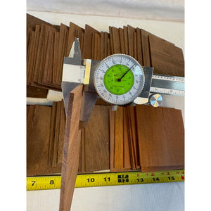 1/8 x 3-1/2 x 5" (apx 66 pcs) Thin Walnut Wood Boards for Crafting, Laser Engraving, CNCing