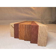 3/4 x 2 x 24 (6-pack) Exotic Wood Cutting Board Kit! Bloodwood, Osage Orange & White Wenge (Lati) - Free Shipping!