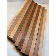 3/4 x 2 x 24 (10-pack) Exotic Wood Cutting Board Kit! Leopardwood, Peruvian Walnut, Mahogany