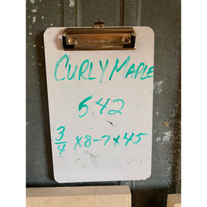 3/4 x 7-8 x 45 Rustic Curly Maple Wood Lumber (2-pack) - Great for Woodworking, Shelving, Furniture Making, and Other Craft Projects - Free Shipping!