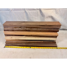 Box of Black 24" Mostly Walnut Sign Blanks / Rustic Wood Lumber for Crafts, CNC, Laser