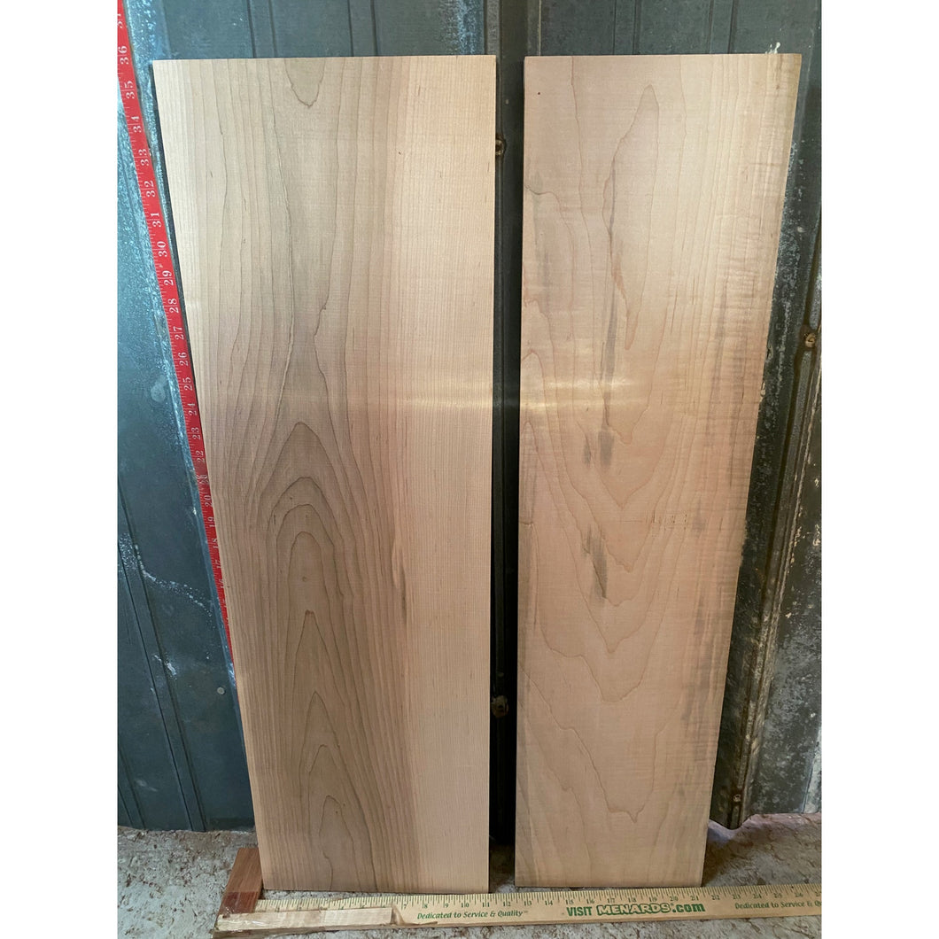 3/4 x 9-11 x 36 2-pack Curly Natural Maple Wood Lumber - Woodworking, Shelving, Furniture Making, Other Craft Projects -Free Shipping!