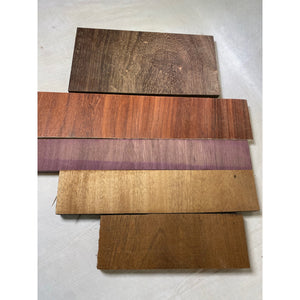 Variety Exotic Species Scrap Wood - Multi-pack - Cutting Board Accents, Woodworking, Wood Craft - Free Shipping!