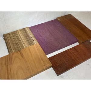 Variety Exotic Species Scrap Wood - Multi-pack - Cutting Board Accents, Woodworking, Wood Craft - Free Shipping!