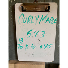 13/16 x 6 x 45 Curly Maple Wood Lumber (2-Pack) - Great for Woodworking, Shelving, Furniture Making, and Other Craft Projects - Free Shipping!
