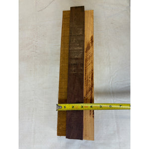 Purpleheart & Canarywood - Thick Scrap - Cutting Board Accents, Turning Wood, Crafts - Free Shipping!