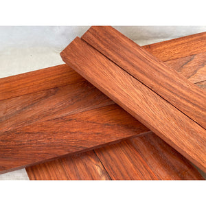 Bright Red Padauk Cutting Board Sticks - 16" 9-pack - Cutting Board Accents, Woodworking, Wood Craft - Free Shipping!