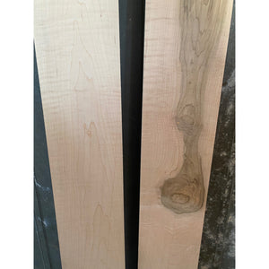 3/4 x 7 x 45 2-pack Curly Natural Maple Wood Lumber - Woodworking, Shelving, Furniture Making, Other Craft Projects -Free Shipping!